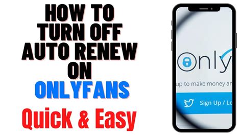 onlyfans sub|How to Turn Off Auto